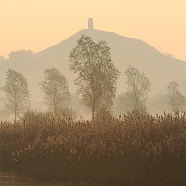 "Return to Form" large greeting card featuring Glastonbury Tor.