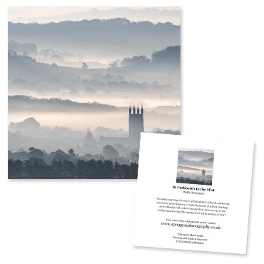 “St Cuthbert's in the Mist” greeting card