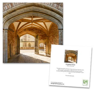 “St Andrew's Street” greeting card